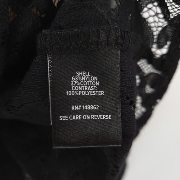 Torrid lace Harper top Size 4X black semi-sheer - Picture 10 of 13
